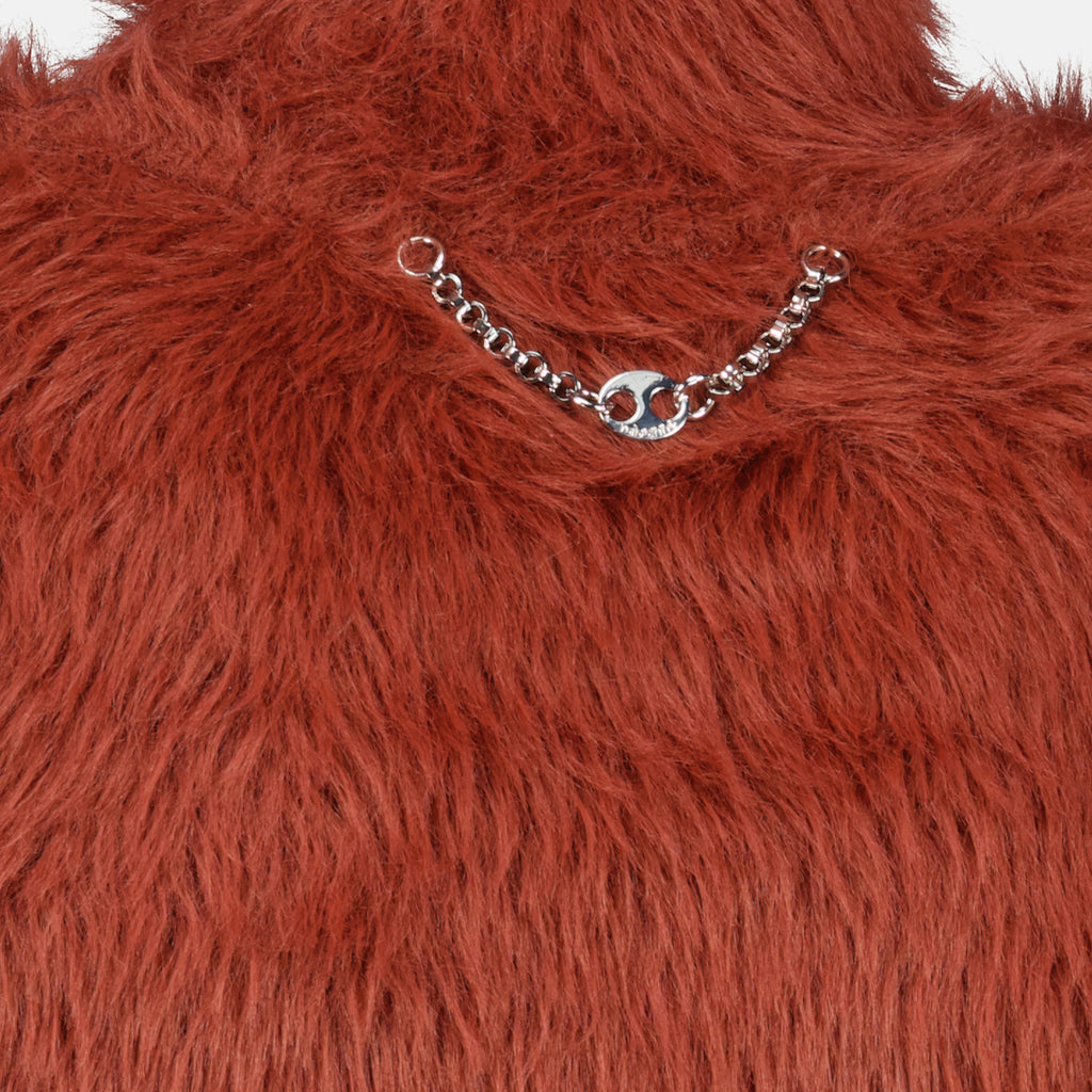 Image de l'article Pull effet fourrure marron de la marque Rabanne pour Femme - Saison Printemps-Été 2026 - Vue détaillée_2