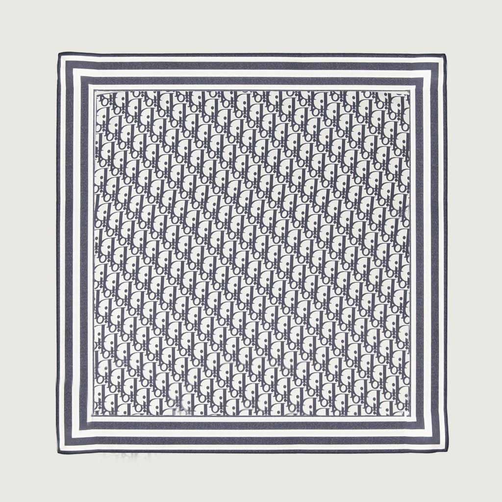 スカーフ・手袋 Carré de soie Oblique Dior 青 Homme