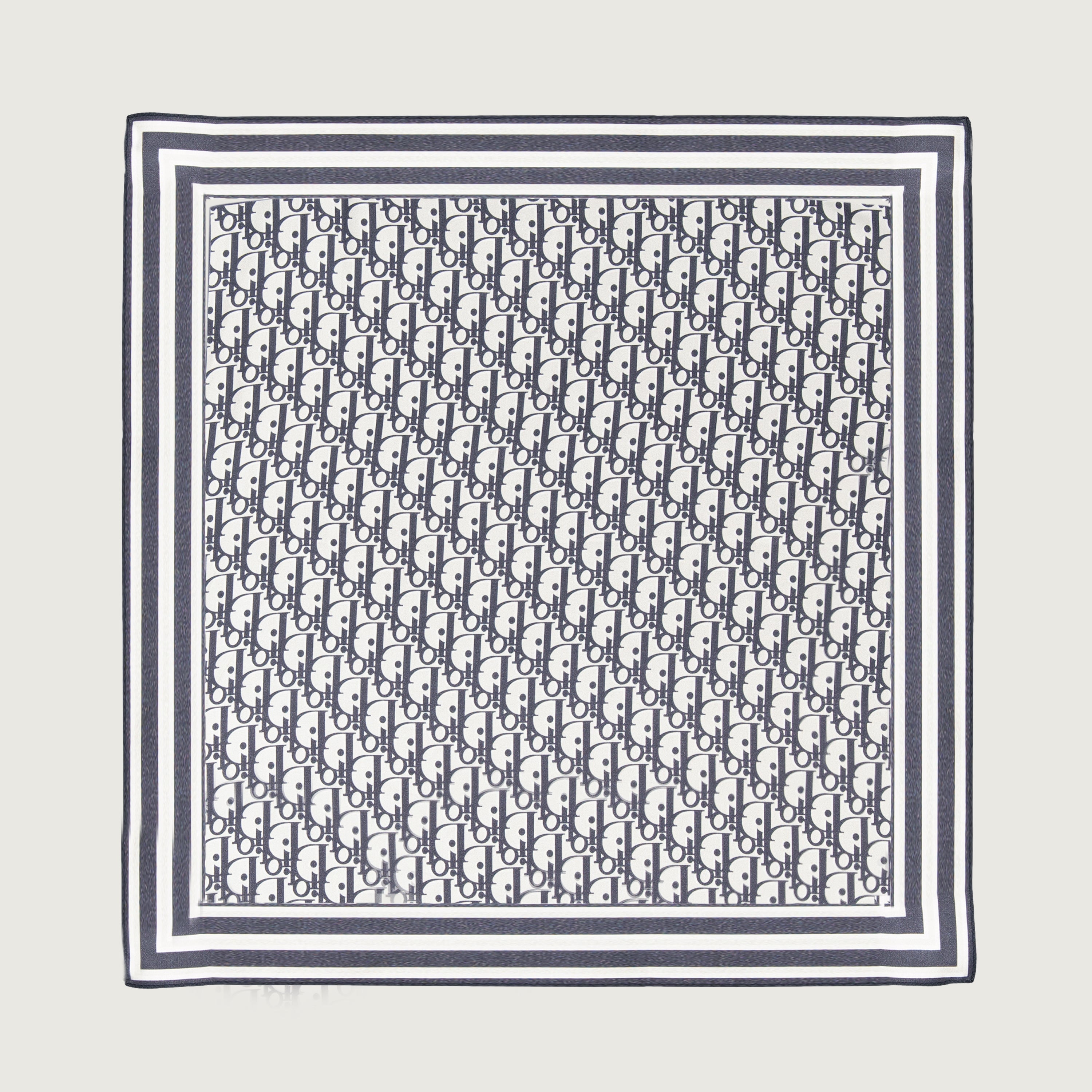 スカーフ・手袋 Carré de soie Oblique Dior 青 Homme