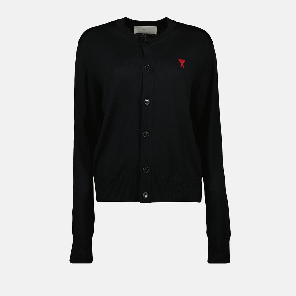 Maille Cardigan Ami de coeur Ami PARIS Noir Femme