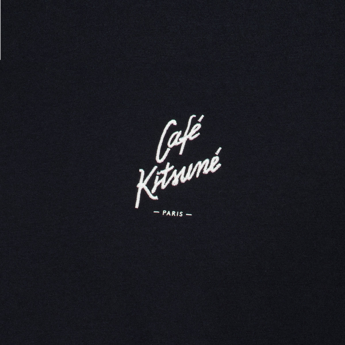 T-shirts T-shirt brodé noir Maison Kitsune Noir Homme