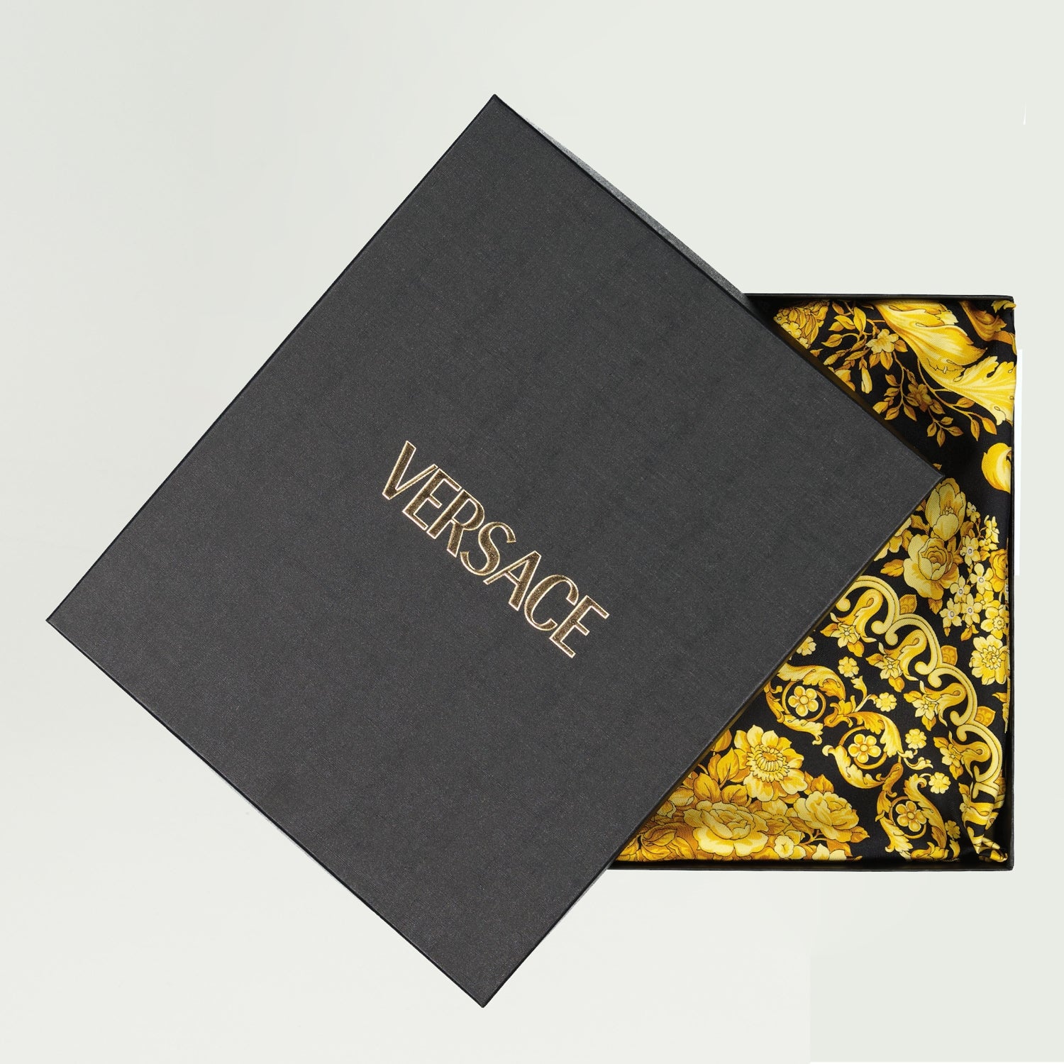Scarves and gloves Foulard en soie Versace Yellow Femme