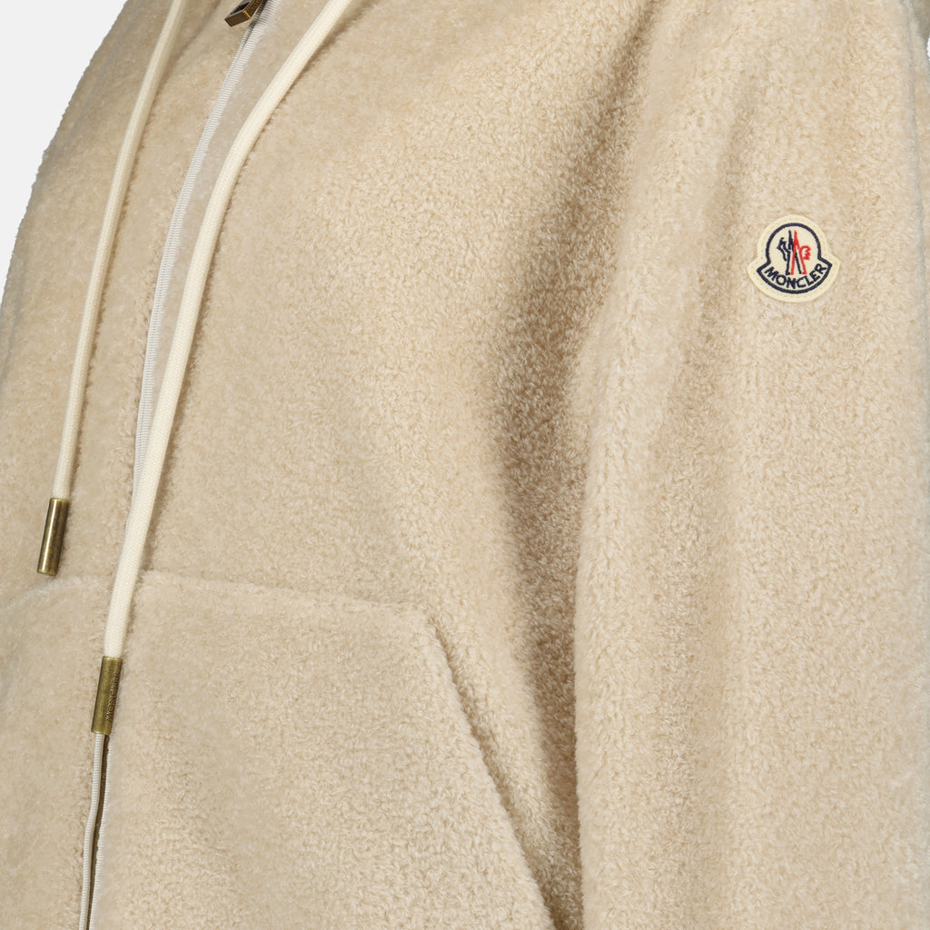 Image de l'article Sweat zippé en teddy réversible de la marque Moncler pour Femme - Saison Automne-Hiver 2025 - Vue détaillée_3