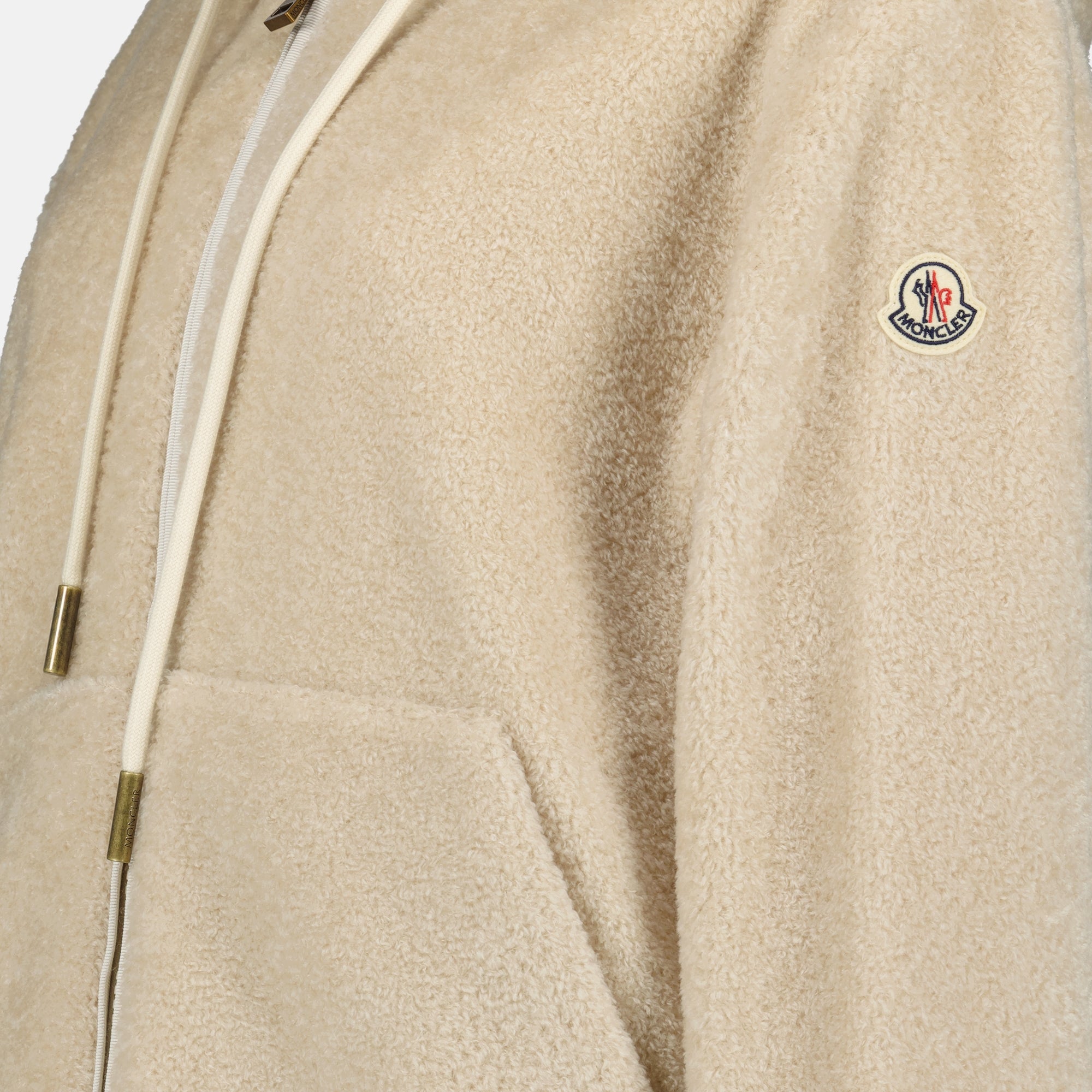 Image de l'article Sweat zippé en teddy réversible de la marque Moncler pour Femme - Saison Automne-Hiver 2025 - Vue détaillée_3