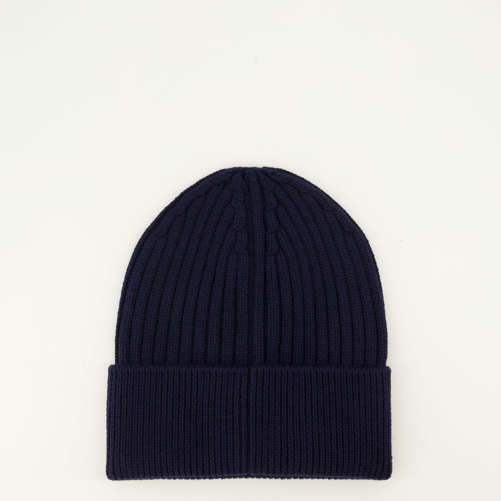 Chapeaux, casquettes et bonnets Bonnet en laine bleu marine Moncler Grenoble Bleu foncé Homme