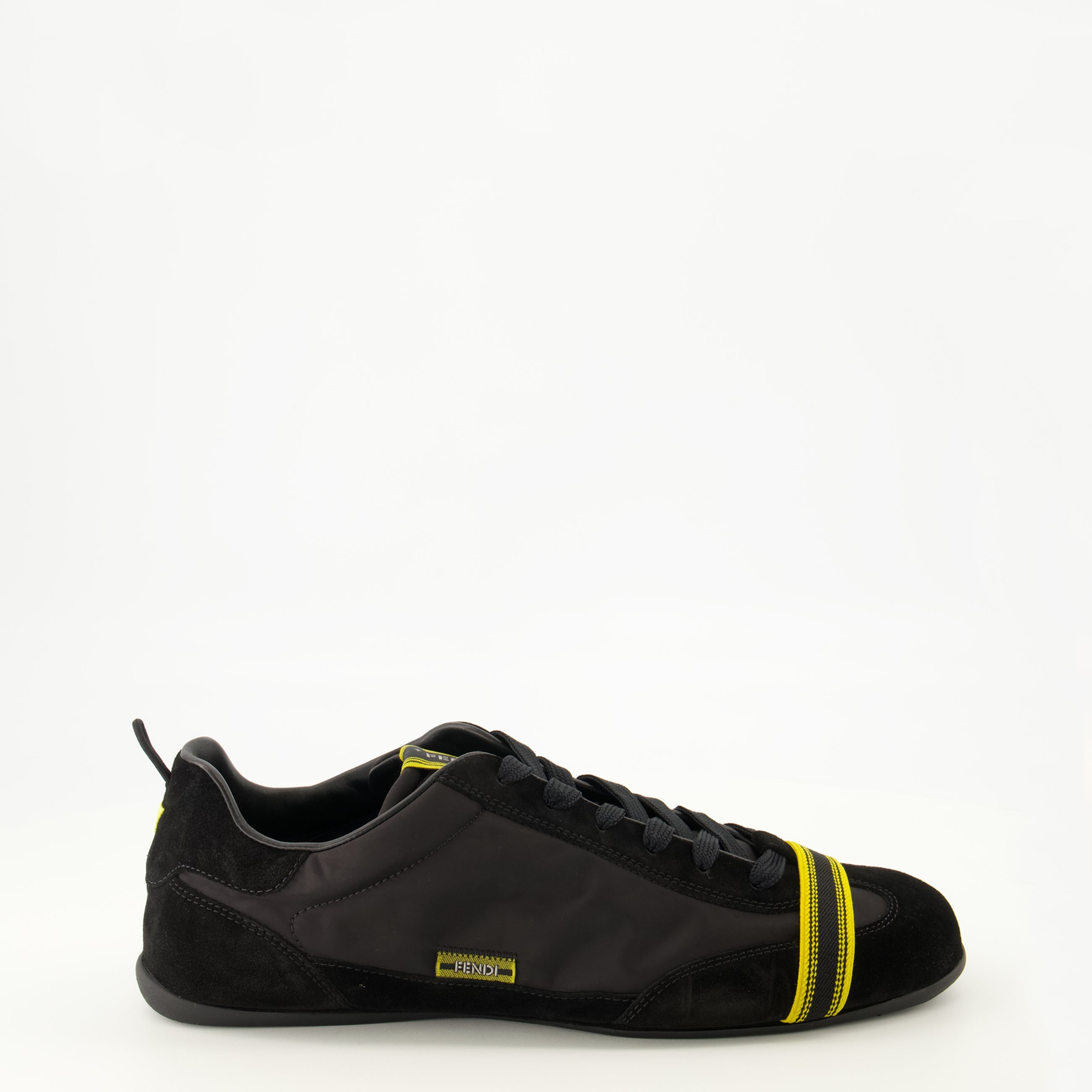Baskets ブラックラップスニーカー Fendi Noir Homme