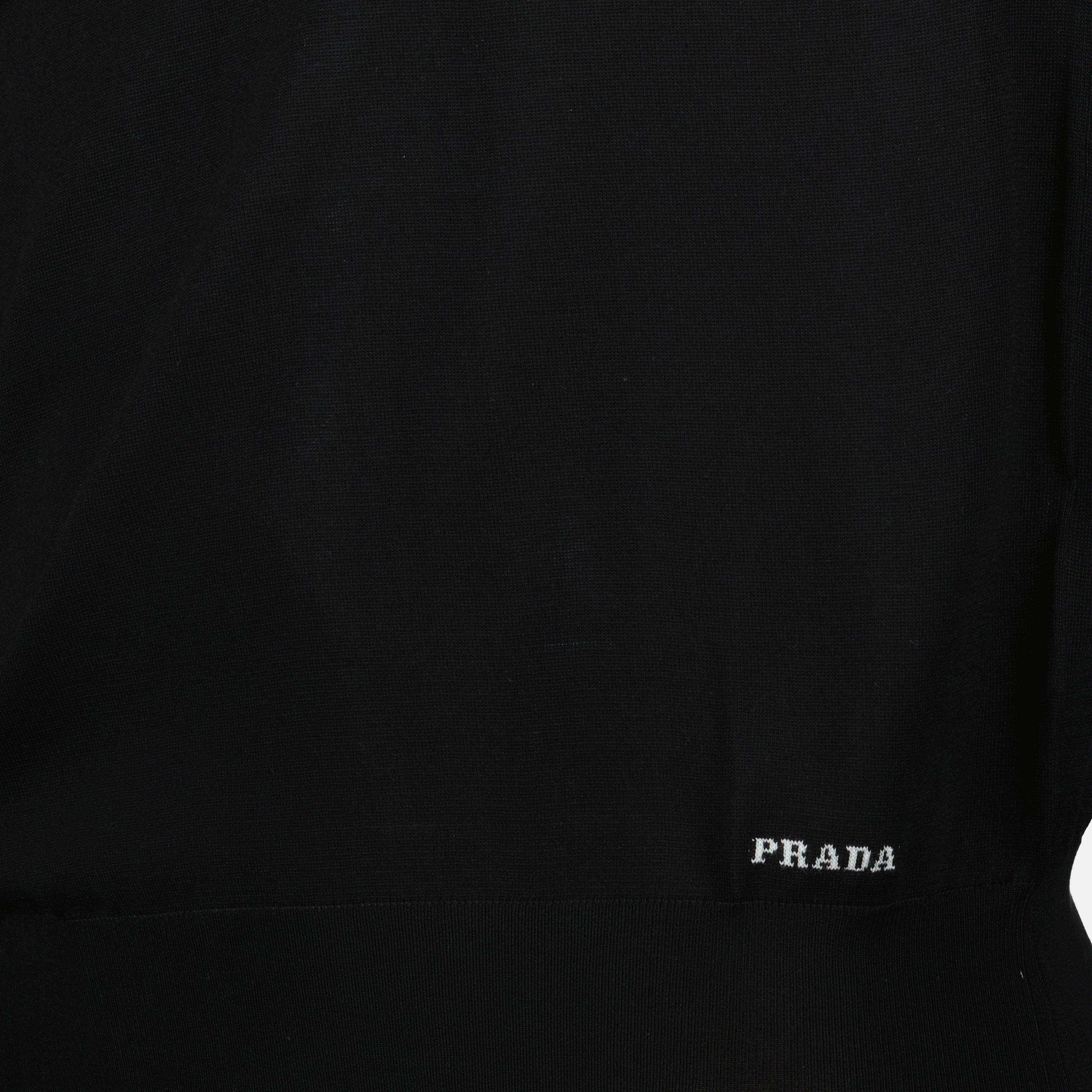 Polo shirts Silk Polo Prada Black Homme