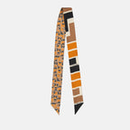 Sciarpe e guanti Wrappy en soie FF Fendi Arancia Femme