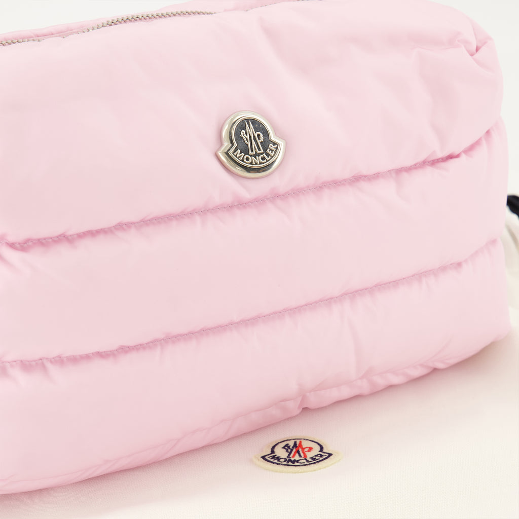 Image of the Moncler Caradoc pink nylon pouch for Women - Spring-Summer 2026 - Detailed View 2