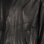 Bild der Saint Laurent Leder-Bomberjacke für Herren - Herbst-Winter 2025 - Detailansicht_1