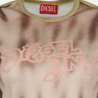 Imagen de la camiseta T-Graphi impresa de la marca Diesel para mujer - Temporada Otoño-Invierno 2025 - Vista Detallada 1