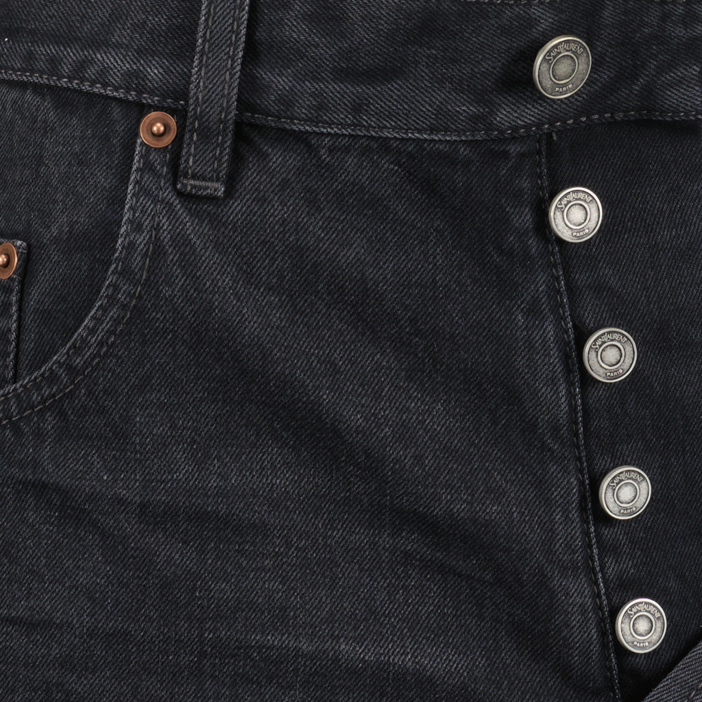 팬츠 데님 버뮤다 Saint Laurent 검은색 여성