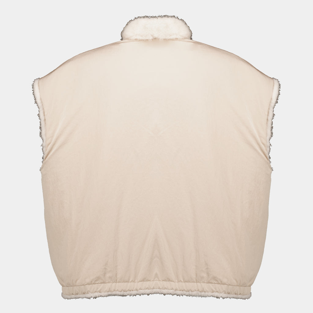 Vestes Doudoune réversible 2 en 1 Chardonneret en teddy Moncler Beige Femme