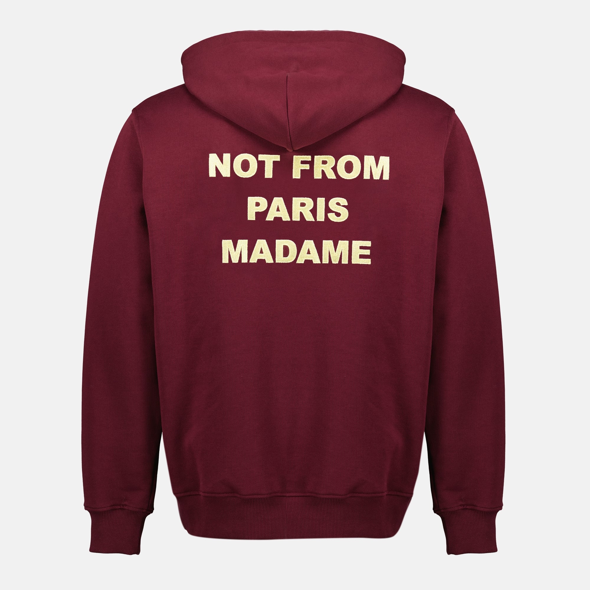Image de l'article Sweat à capuche Slogan de la marque Drole De Monsieur pour Homme - Saison Automne-Hiver 2025 - Vue de Dos
