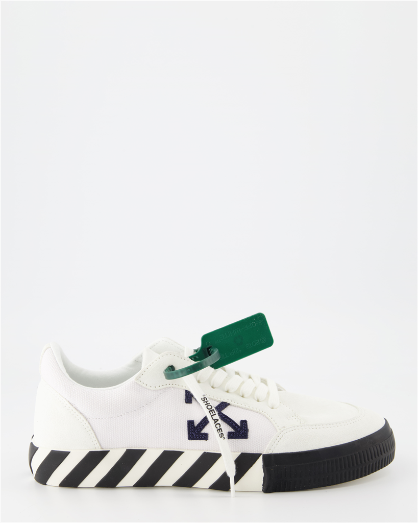 Sneaker OMIA085S22LEA001 0146 white navy b Off-White Weiß Homme
