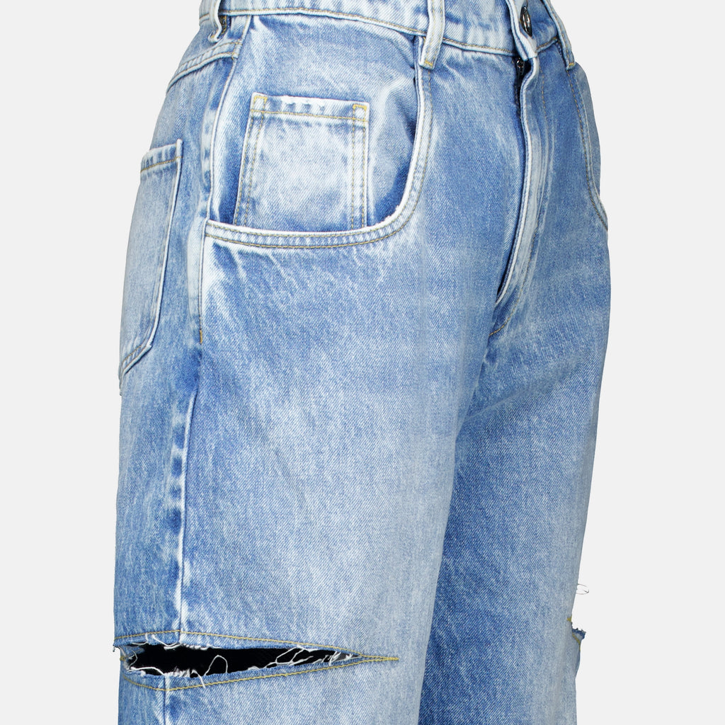Pantalons Cut-Out Blaue Jeans Maison Margiela Bleu Femme