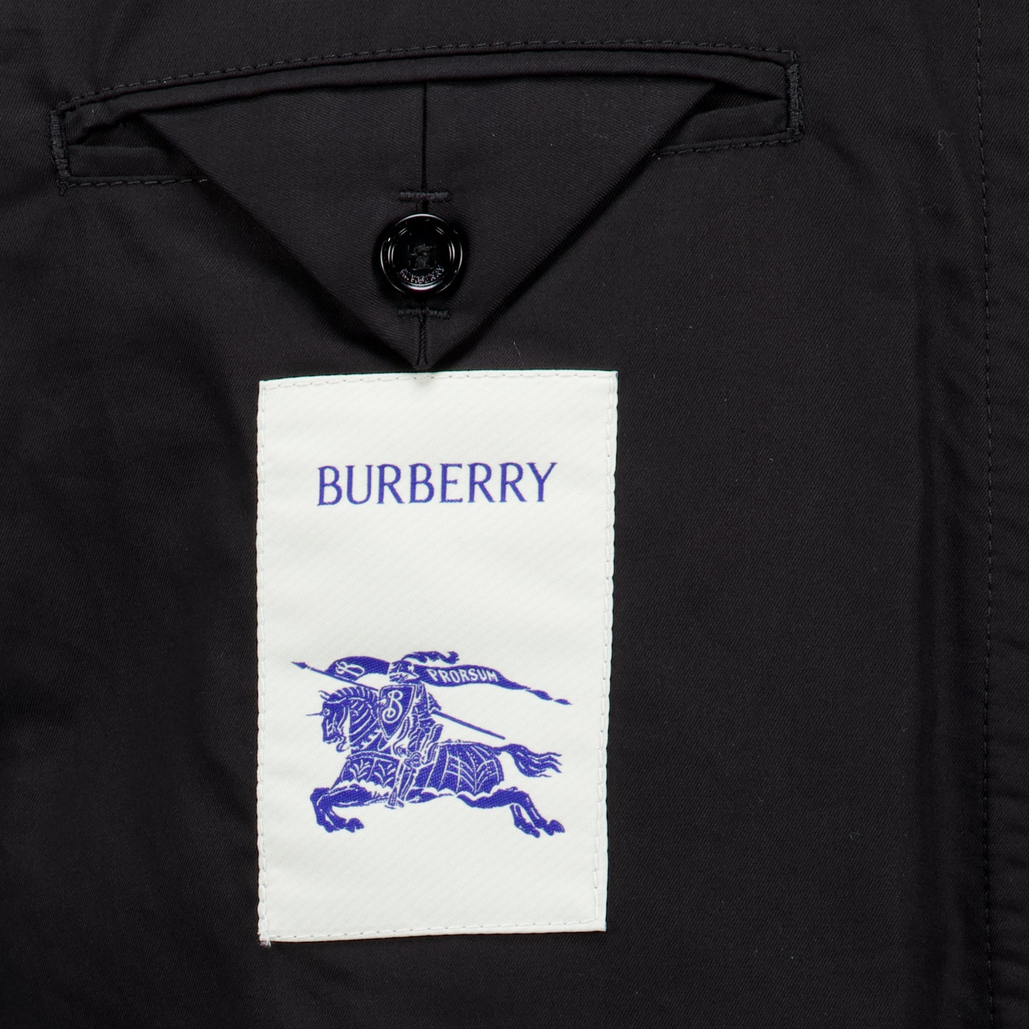 Vestes Black Zip Jacket Burberry Noir Homme
