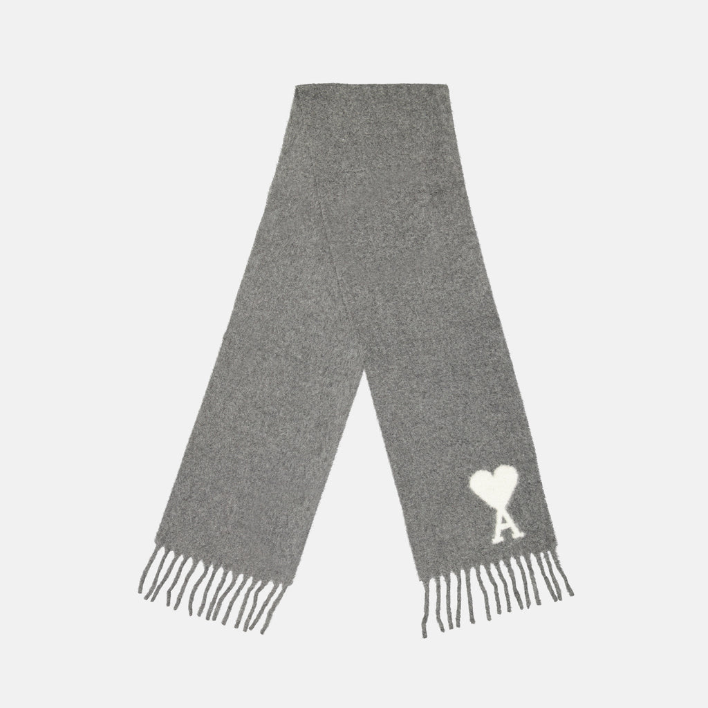 Scarves and gloves Scarf <tc>Ami de coeur</tc> Ami PARIS Gray Unisex