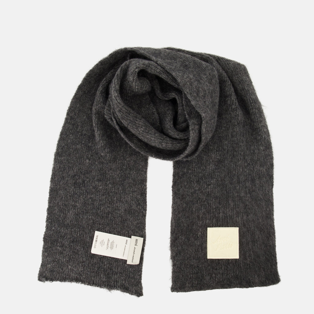 Écharpes, foulards et gants Grau Mohair Schal Ami PARIS Gris Unisexe