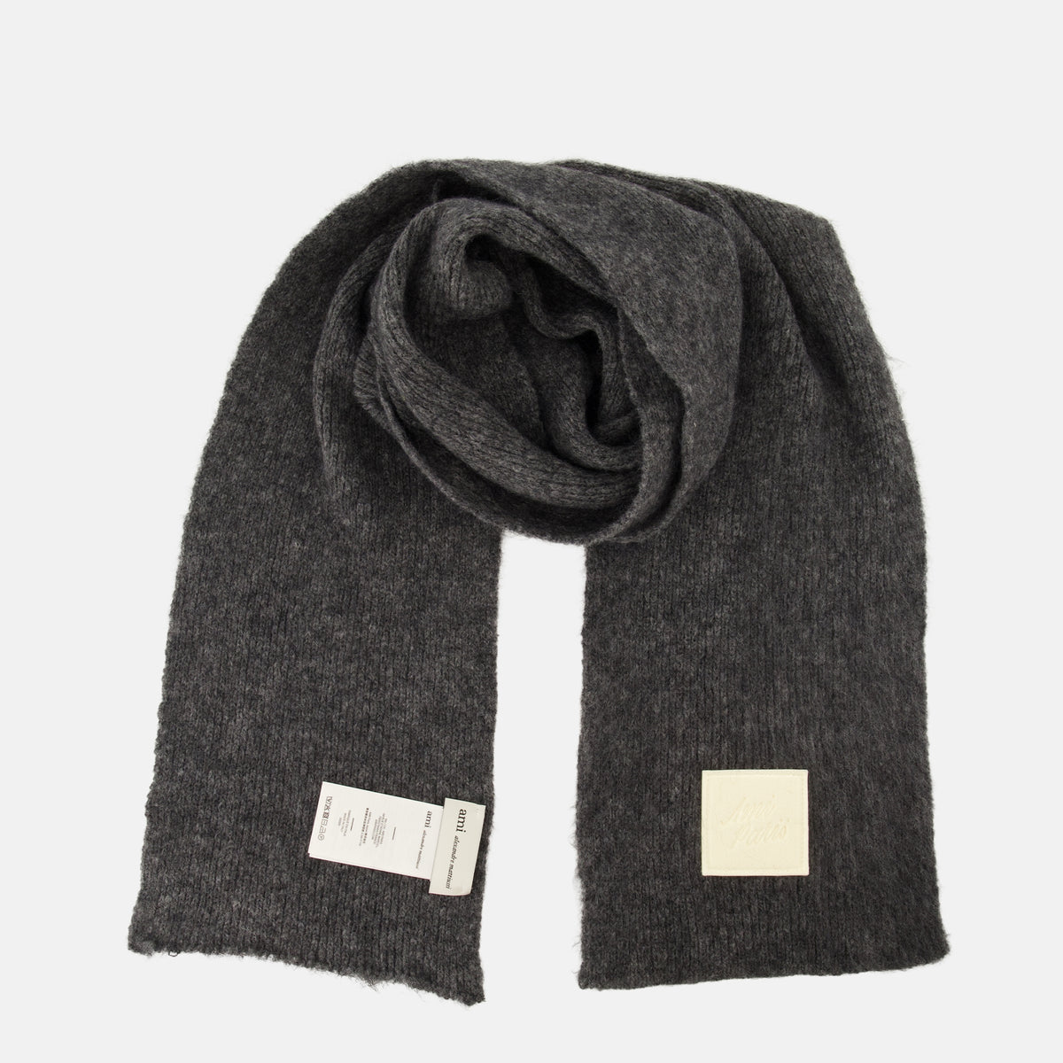 Écharpes, foulards et gants Grau Mohair Schal Ami PARIS Gris Unisexe