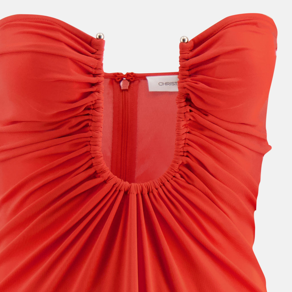 Imagen del artículo Vestido bustier arqueado naranja de la marca Christopher Esber para Mujer - Temporada Primavera-Verano 2026 - Vista Detallada_1
