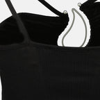 Tops Kaschmir-Muster-Top Christopher Esber Noir Femme