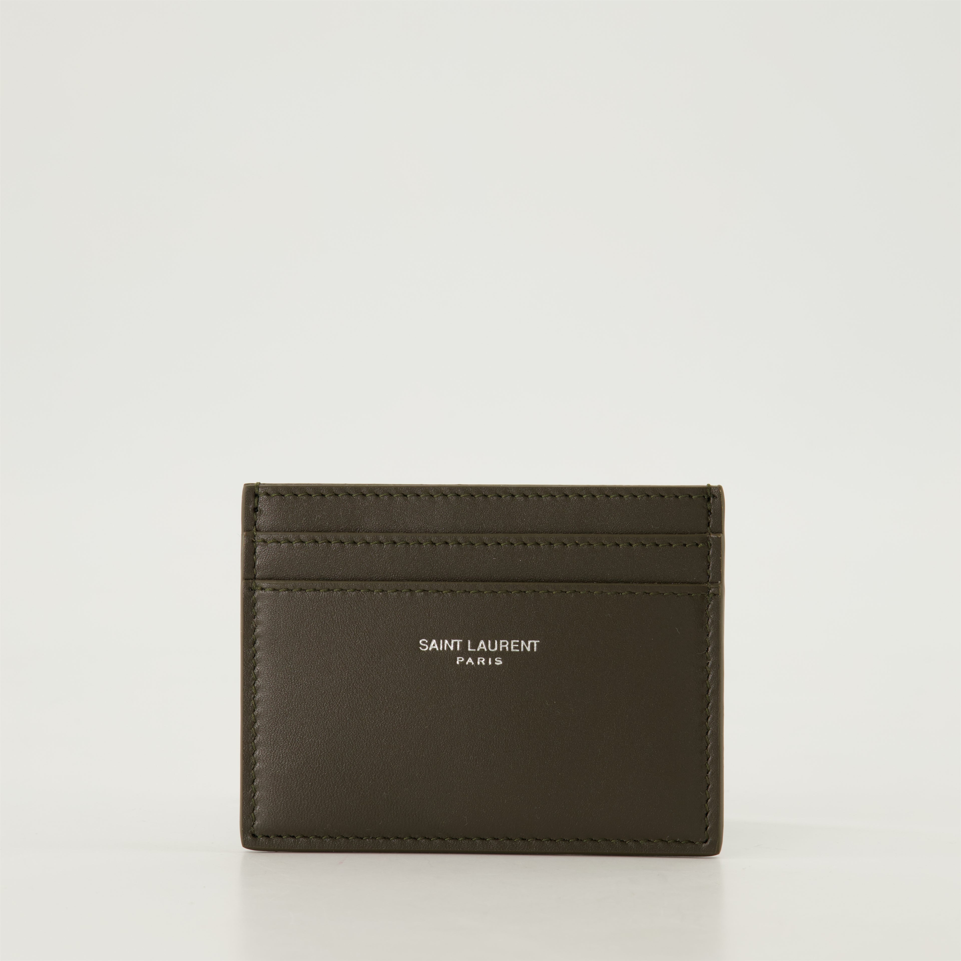 Petite maroquinerie Porte-cartes Saint Laurent Paris Saint Laurent Kaki Homme
