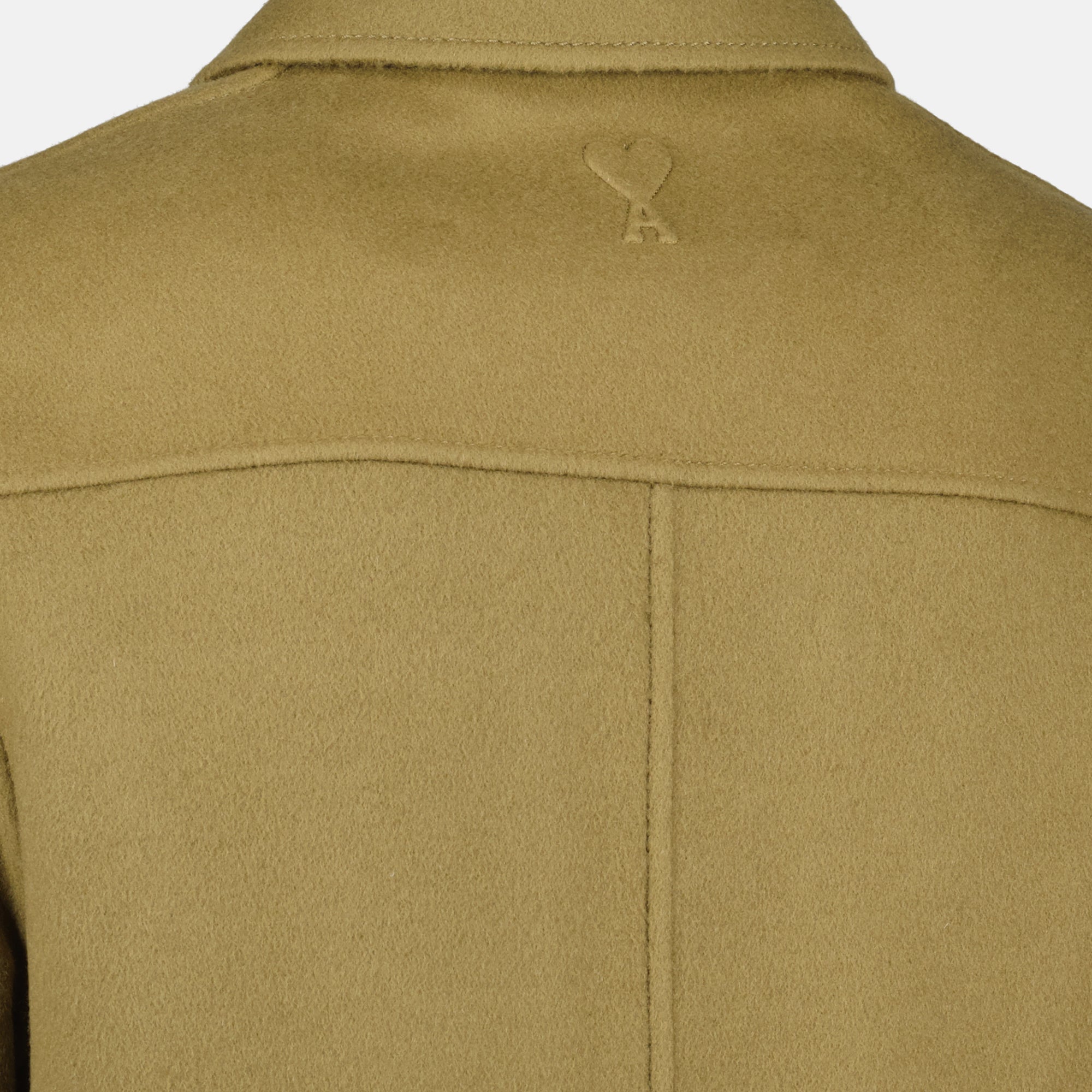 Immagine del giubbotto kaki del marchio Ami PARIS per Uomo - Stagione Autunno-Inverno 2025 - Vista Dettaglio_3