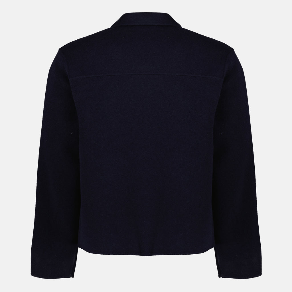 Vestes Veste Mazir en laine Officine Générale Bleu foncé Homme