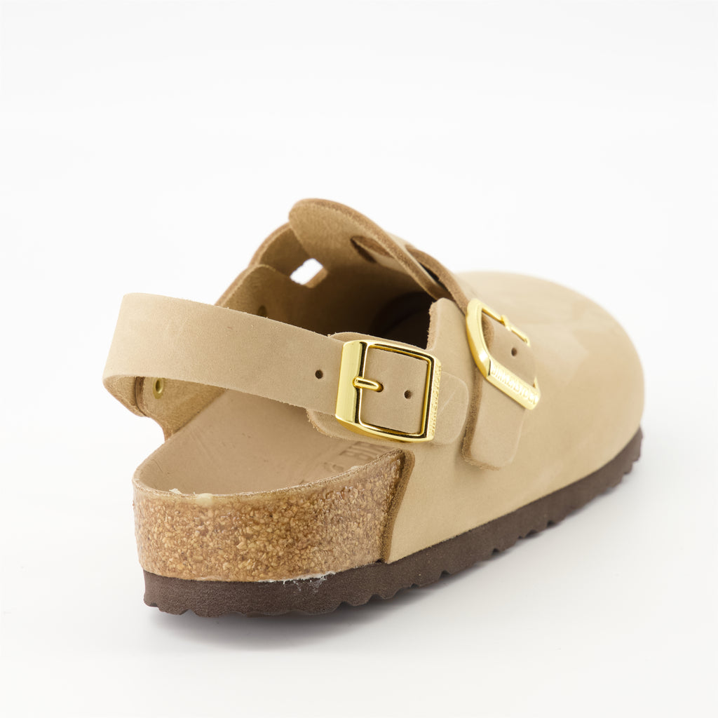 Open shoes Tokio Mules Birkenstock Beige Femme