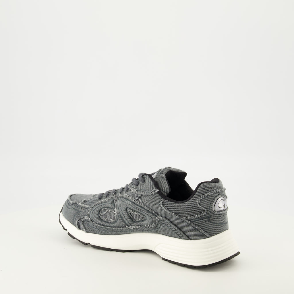 Baskets Baskets B30 effet denim grises Dior Gris Homme