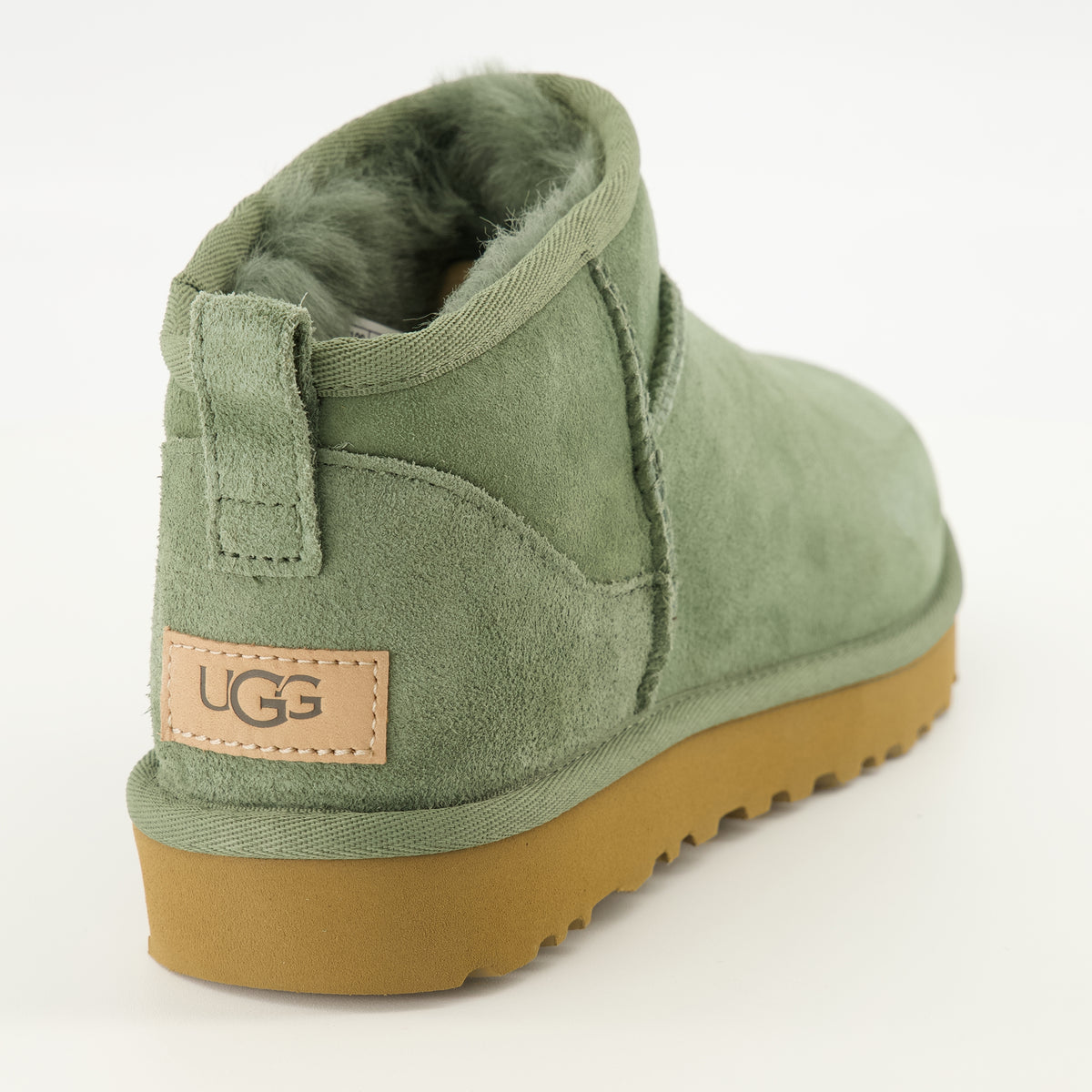Bottines Bottes Classic Ultra mini vert Ugg Vert Femme