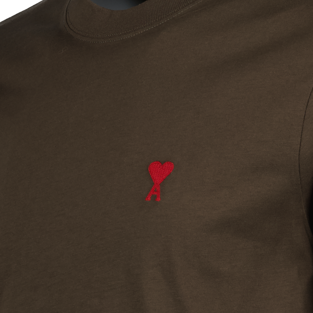 Camisetas Camiseta Ami de coeur Ami PARIS Marrón Unisexo