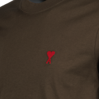 Camisetas Camiseta Ami de coeur Ami PARIS Marrón Unisexo