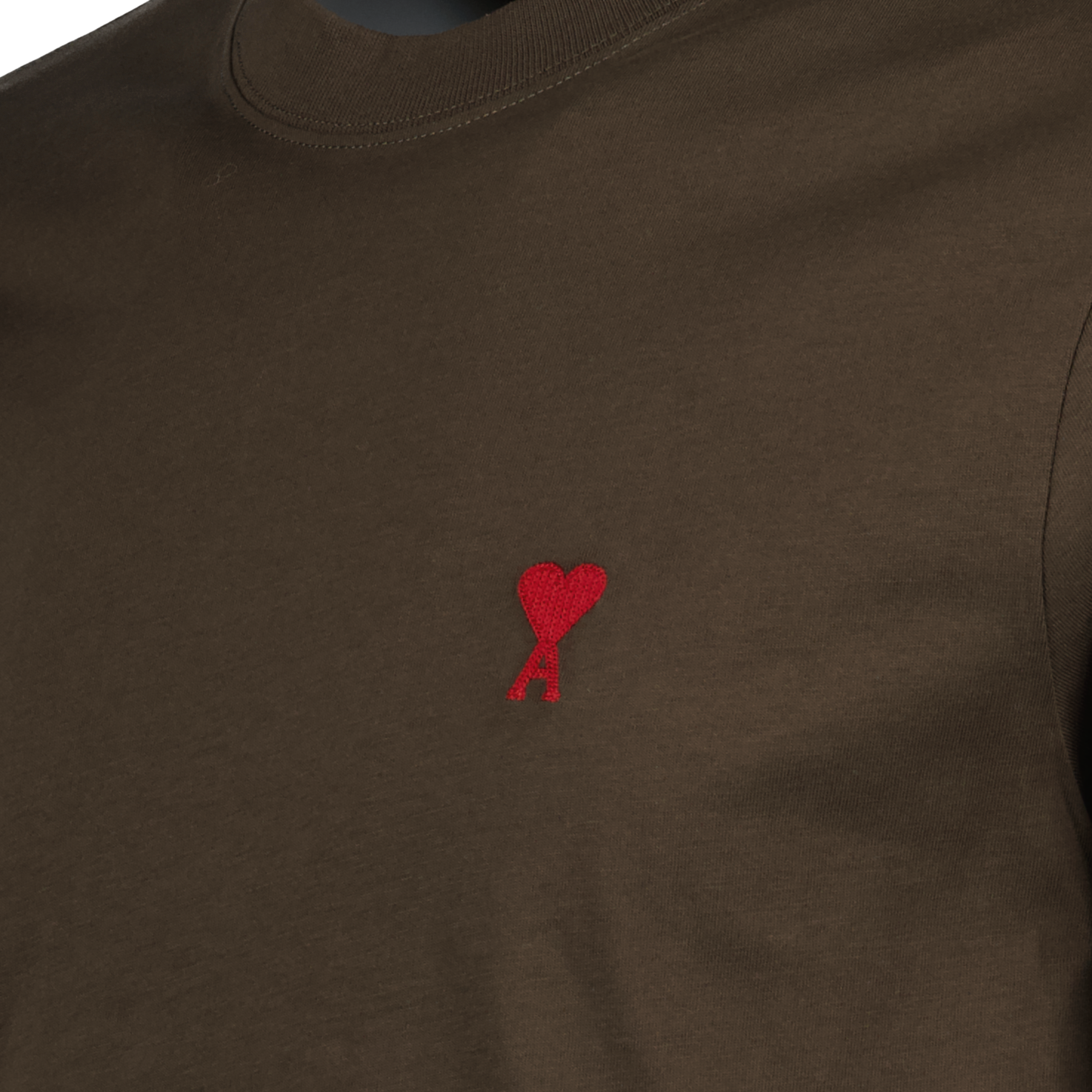 Camisetas Camiseta Ami de coeur Ami PARIS Marrón Unisexo