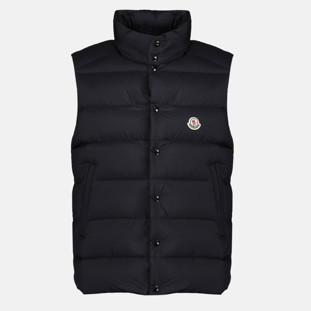 Vestes Tibb Black Sleeveless Down Jacket Moncler Noir Homme