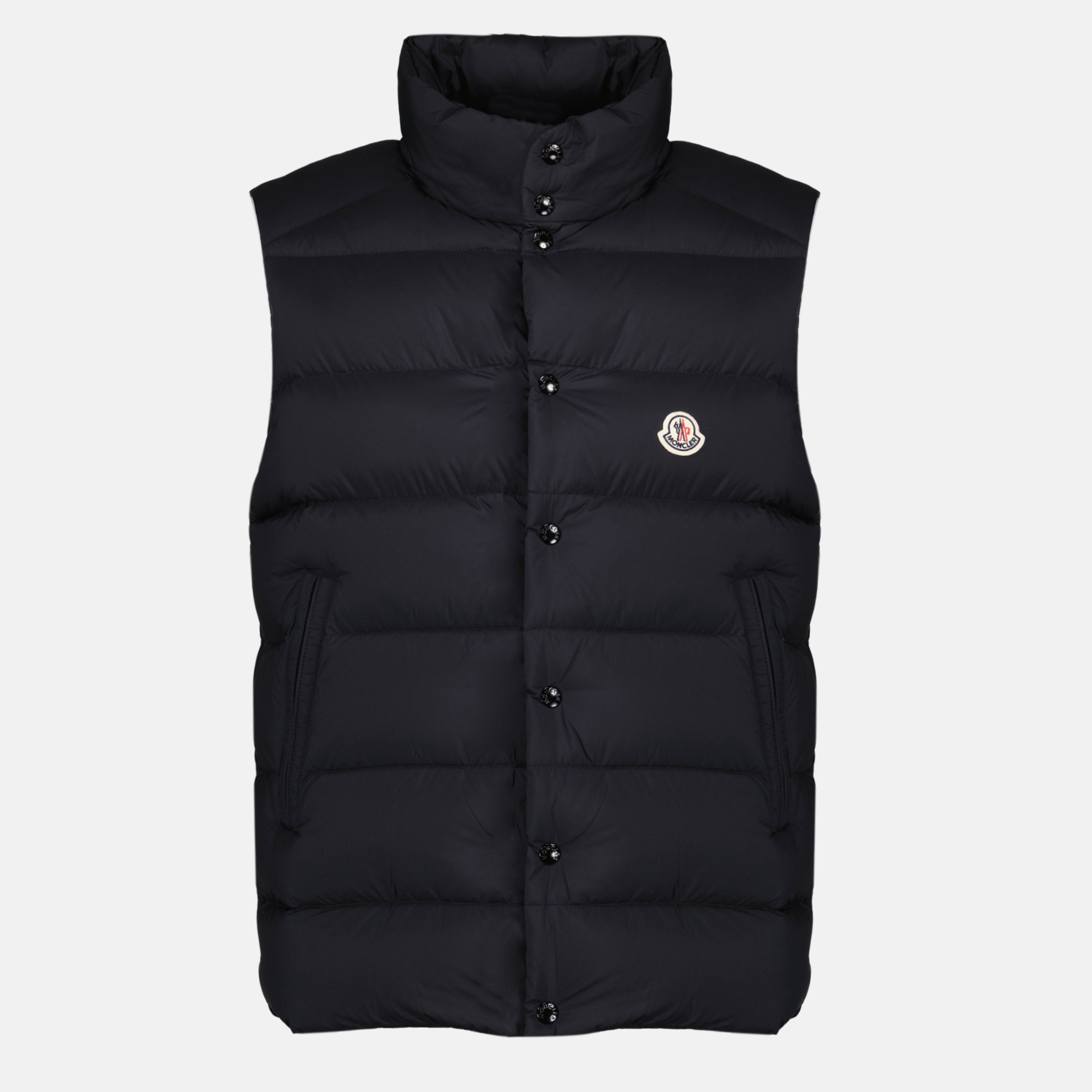 Vestes Tibb Black Sleeveless Down Jacket Moncler Noir Homme