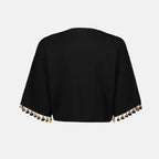 T-Shirts Kurzer Strickpullover Rabanne Schwarz Femme