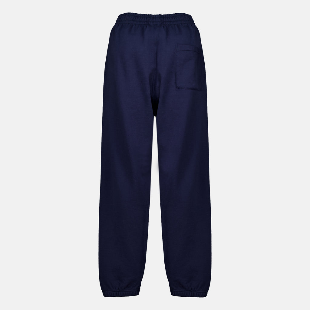 Pantalons 슬로건 네이비 블루 플리스 조깅 바지 Drole De Monsieur Bleu foncé Homme