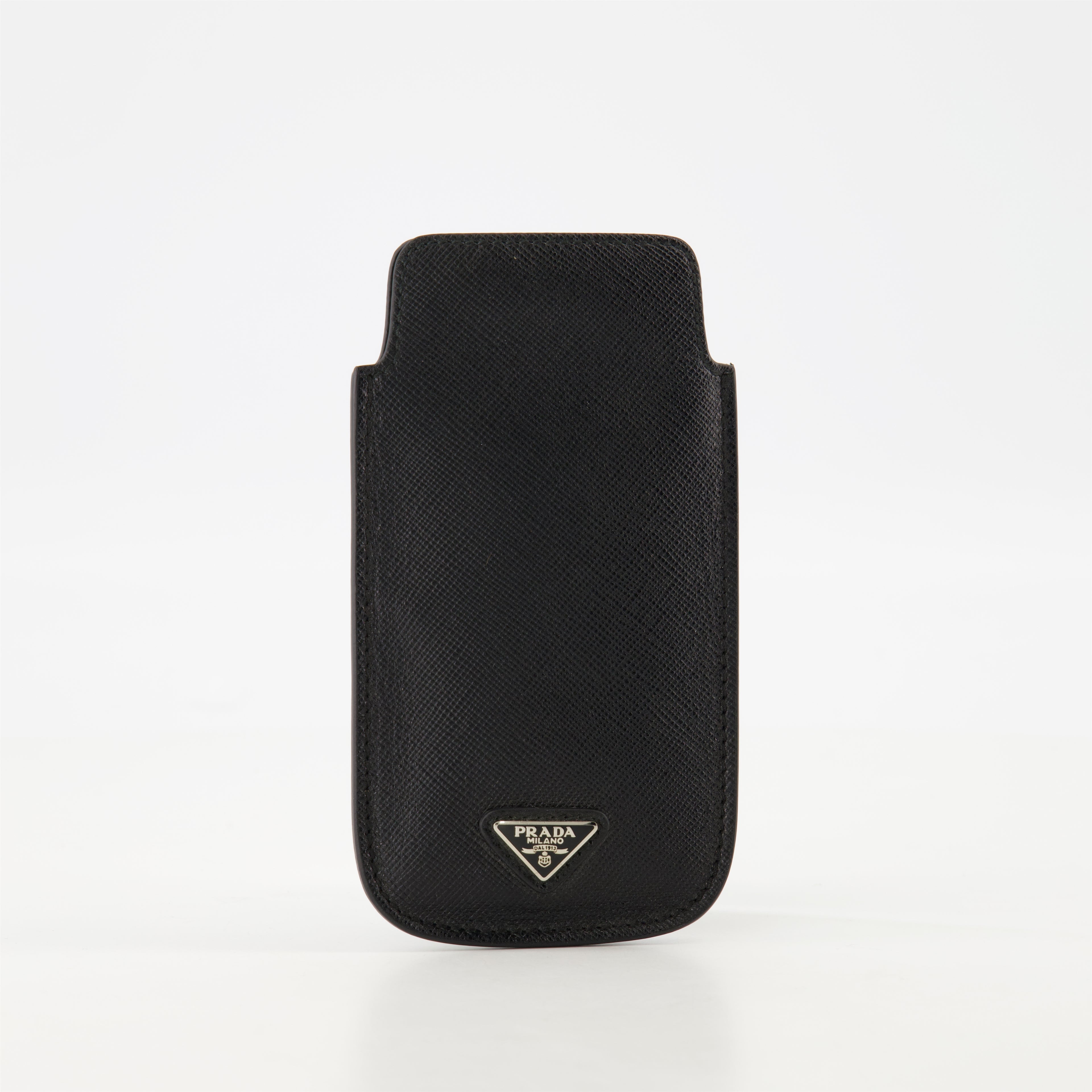 Lifestyle Étui en cuir Saffiano Prada Schwarz Unisex