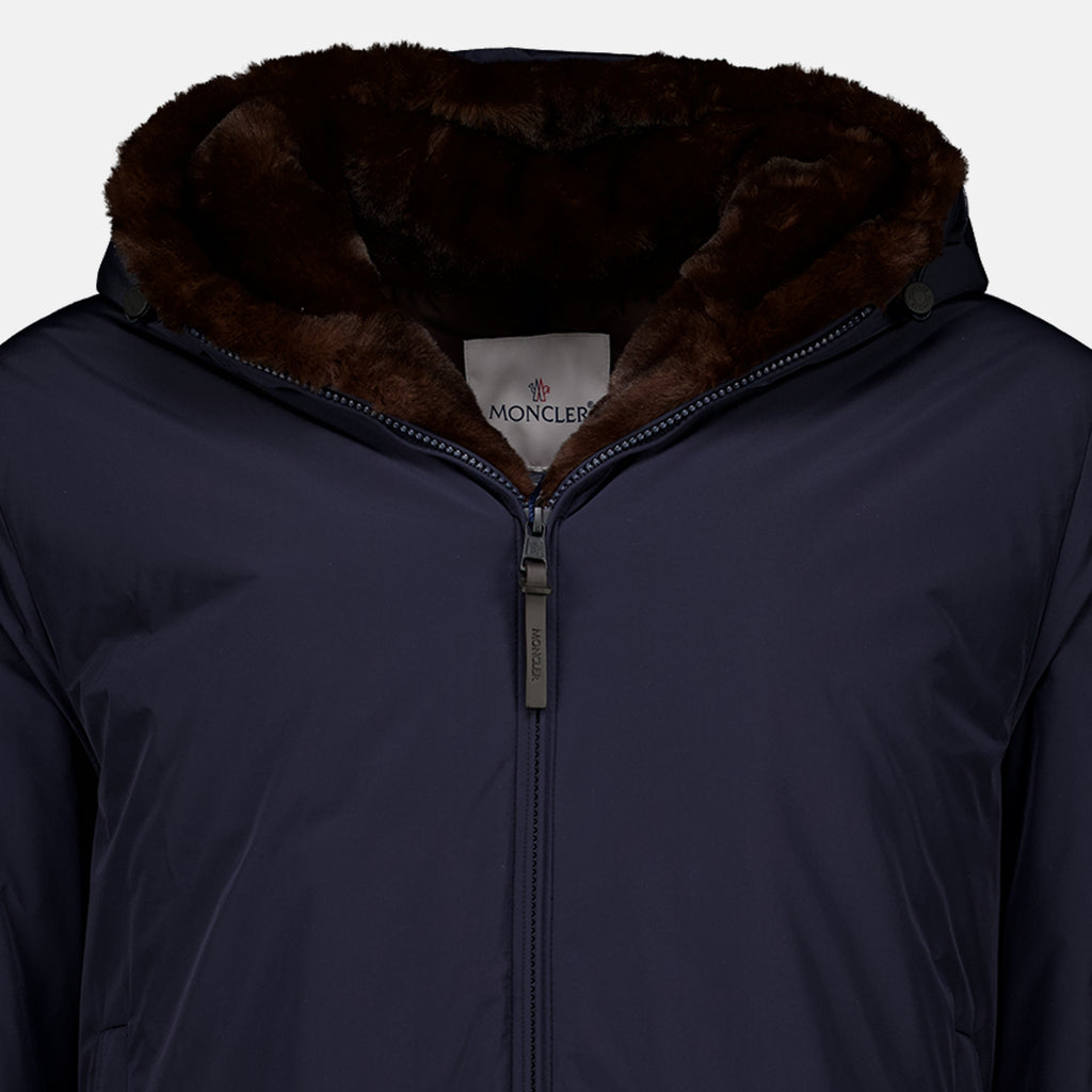 Manteaux Zambood Navy Blue Down Jacket Moncler Bleu foncé Homme