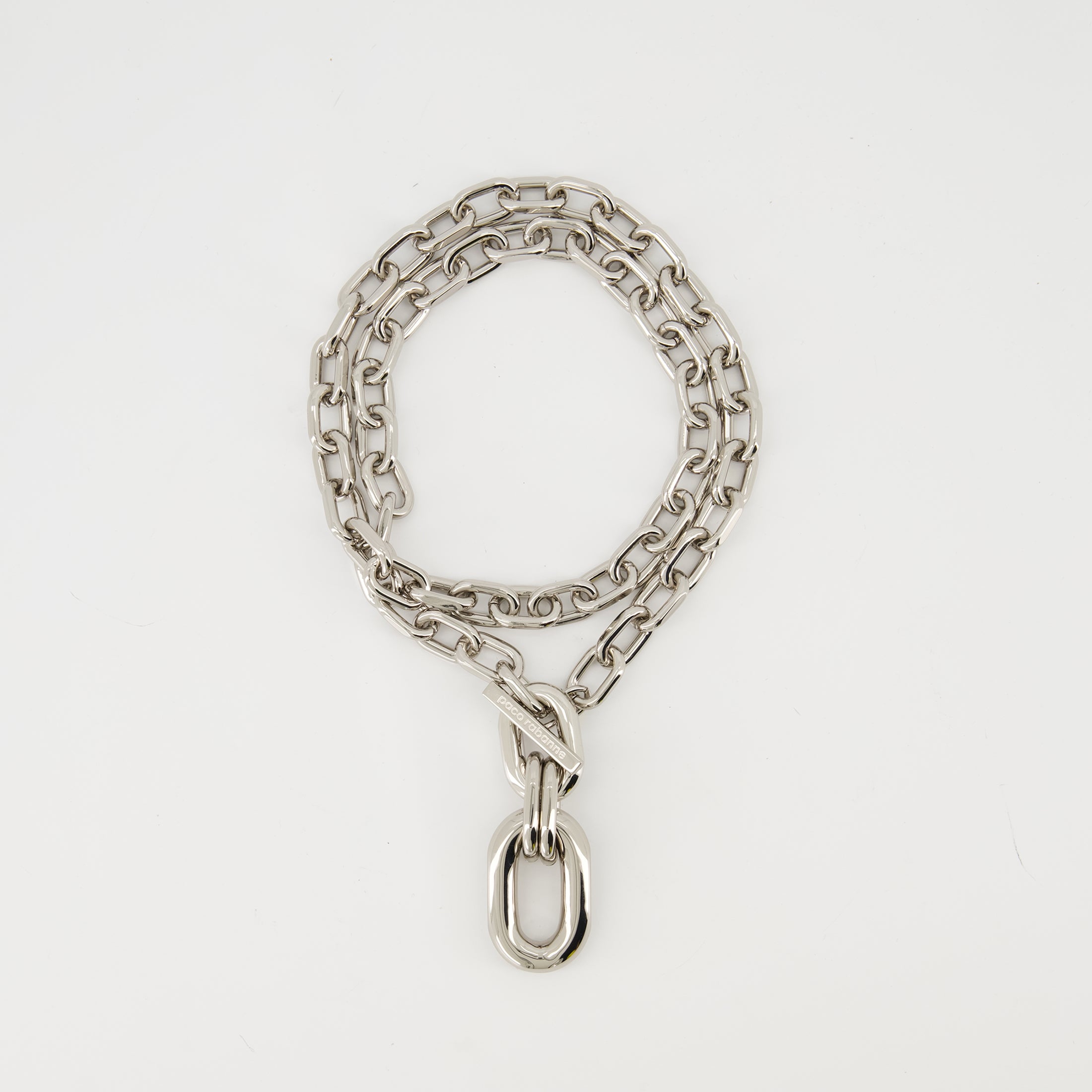 Jewelry Link Necklace Rabanne Silver Femme