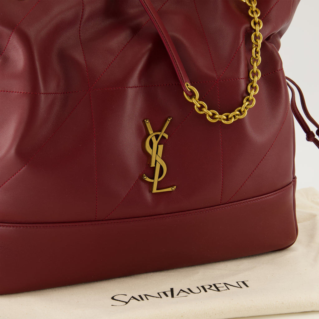 Sacs à main et épaule Bolso de Compras Jamie en Cuero Burdeos Saint Laurent Bordeaux Femme