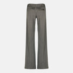 Imagen del pantalón Reyer gris rayado de la marca Christopher Esber para Mujer - Temporada Primavera-Verano 2026 - Vista Trasera