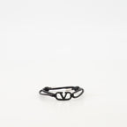Bijoux Bracelet cordon VLogo Valentino Garavani Noir Homme