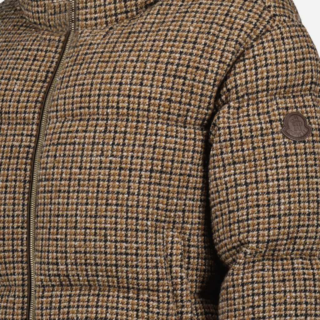 Casacos Doudoune Bouclée Seboune Moncler Marrom Femme