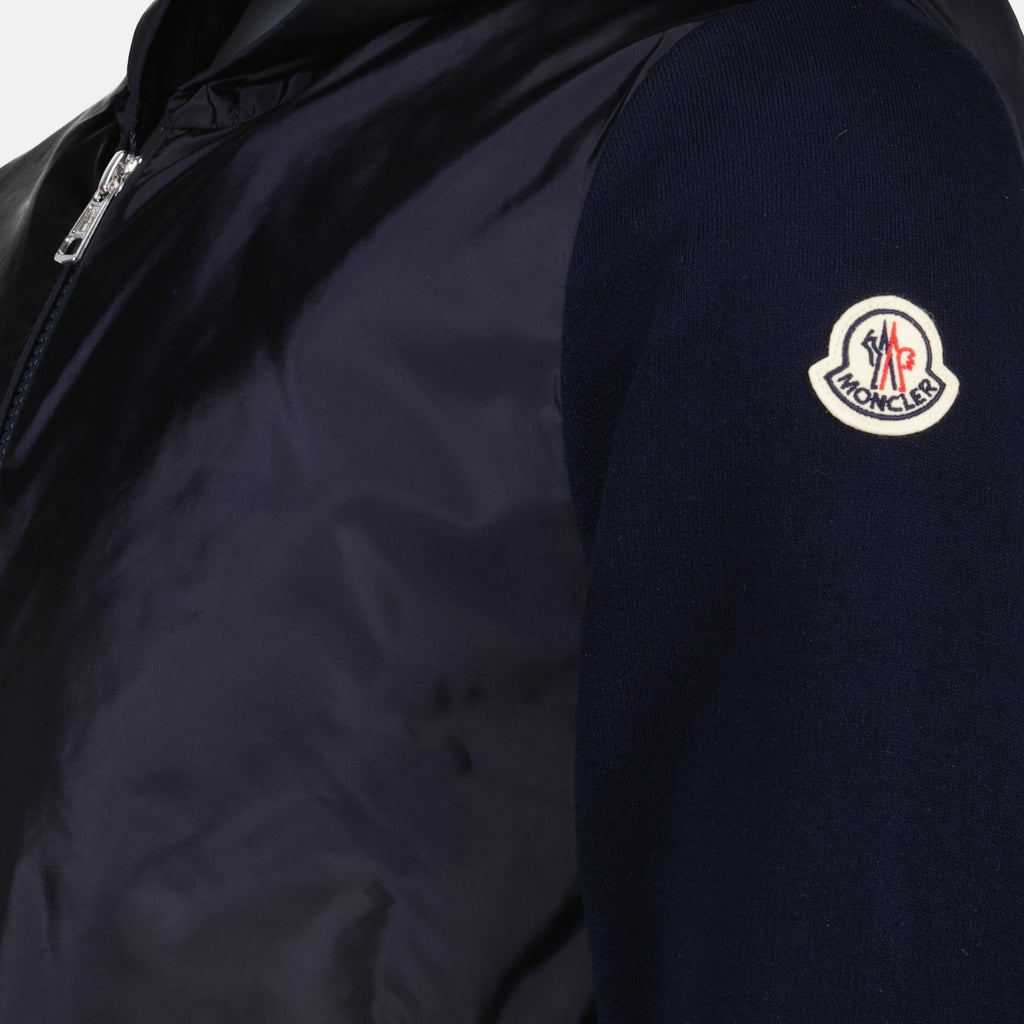 Vestes Cárdigan de algodón navy Moncler Bleu foncé Homme