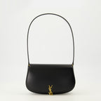Imagem da bolsa Voltaire mini preta da marca Saint Laurent para Mulheres - Temporada Outono-Inverno 2025 - Vista Frontal