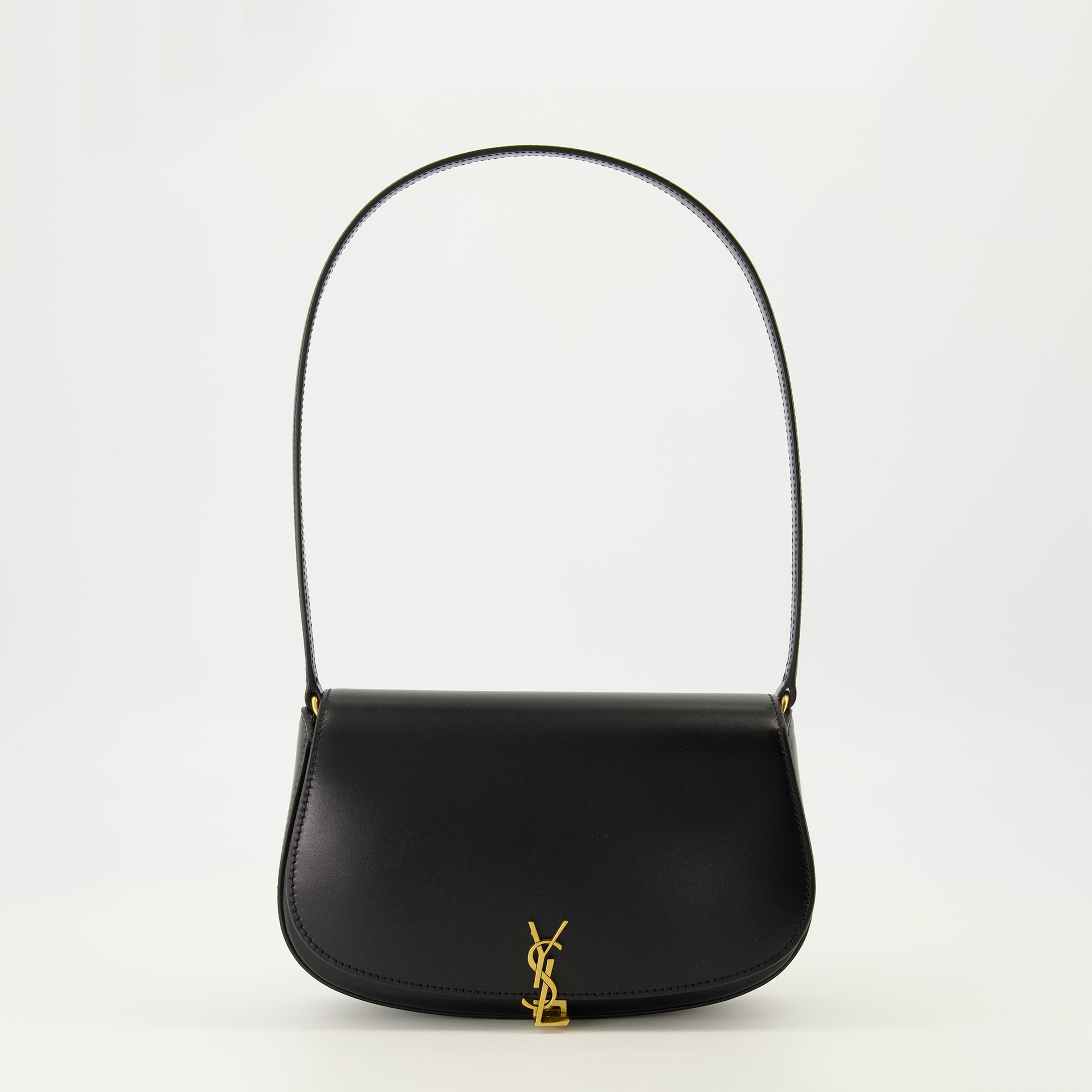 Image de l'article Sac Voltaire mini noir de la marque Saint Laurent pour Femme - Saison Automne-Hiver 2025 - Vue de Face