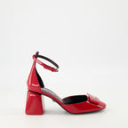 Heels Patent Leather Heels Versace Red Femme